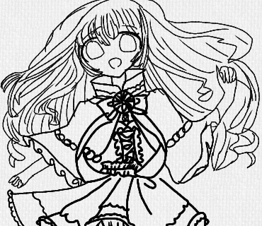 魔法少女の色塗り