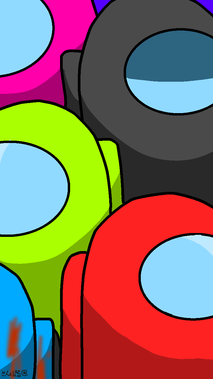 among us フリー壁紙 ibisPaint