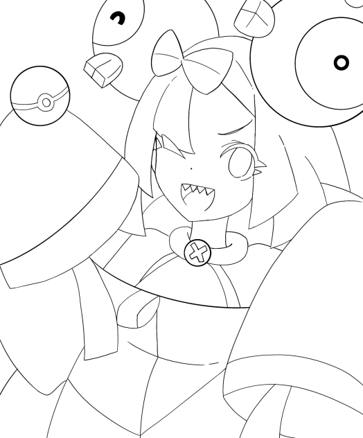 ナンジャモ　線画