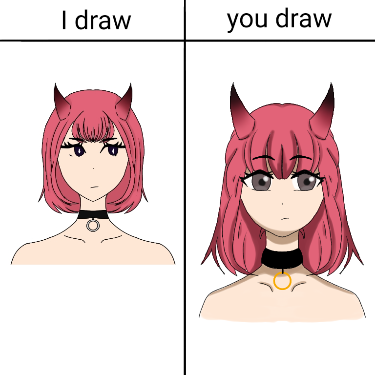 I draw and you draw collaboration - ibisPaint
