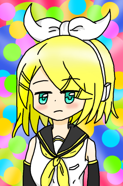 鏡音リン(色塗り練習)