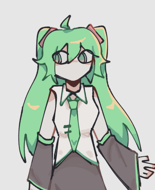 Miku!💚🩵💛