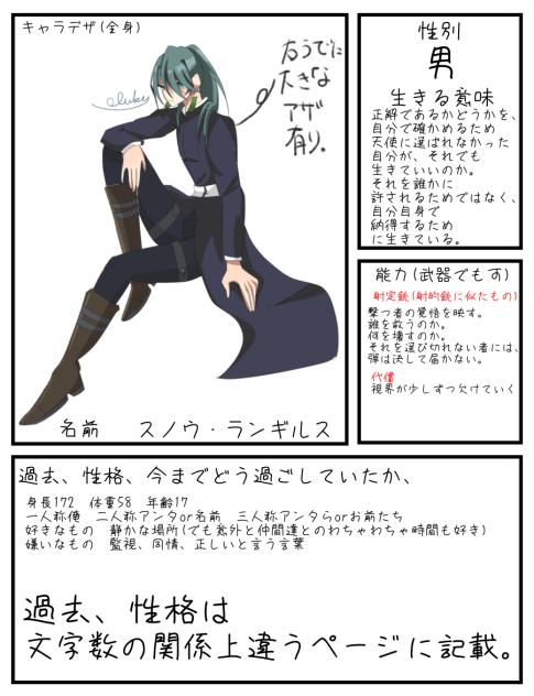 天使のいない混血児見本プロフィール1 - ibisPaint