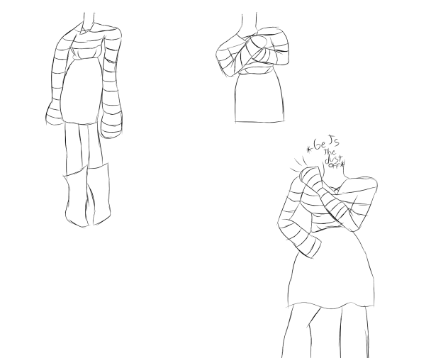 my new OC clothes(lineart)