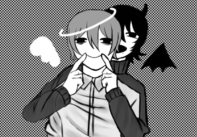 「天使は笑顔がお似合いだよ。」