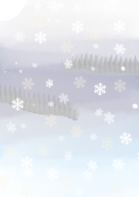Snowy morning - ibisPaint