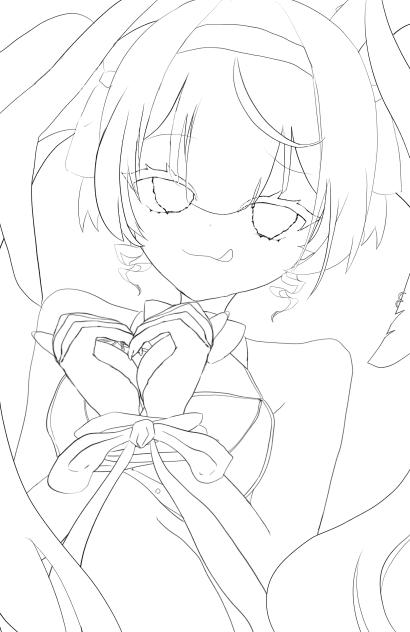 線画！