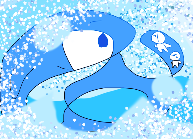 友達が描いたグチャグチャ線を絵にしてみた