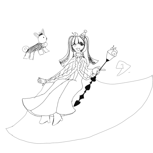 I drew my CRK OC again Should I Color it
