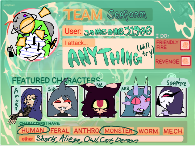 Art Fight 2024 Info Card