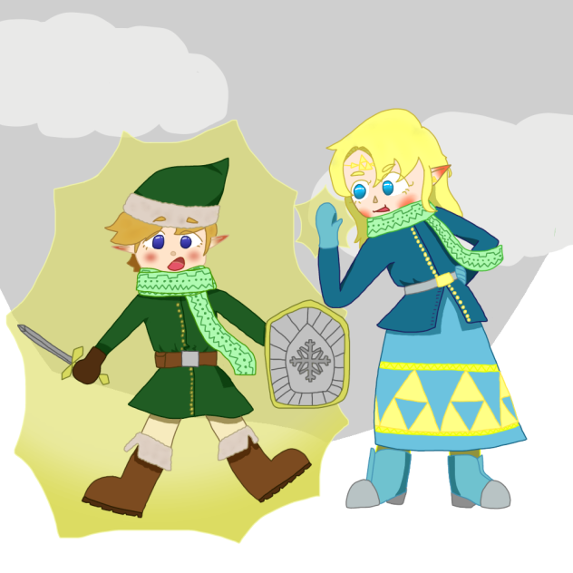link and zelda OCs