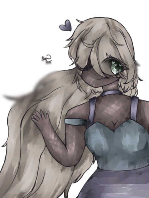 Girl with Fluffy Hair