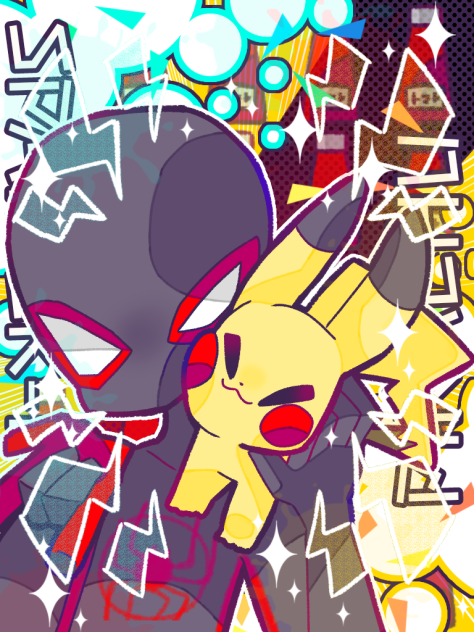 スパイダーマン×ピカチュウ