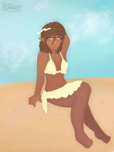Girl on the beach! ★⛱️~🌊