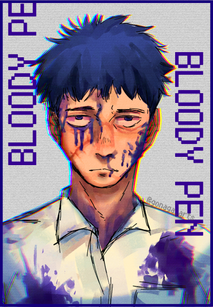 Blue pen