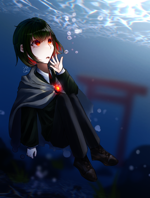 流浪、海の中まで。
