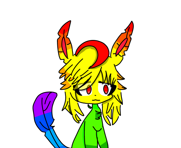 Fanart of rainbow’s Pokémon oc!