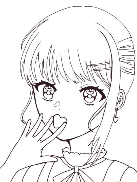 バレンタインデー線画