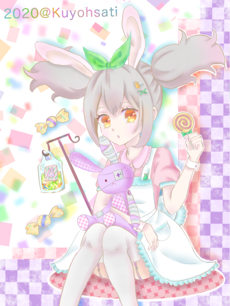 九曜紗千さまの線画お借りしましたー☆