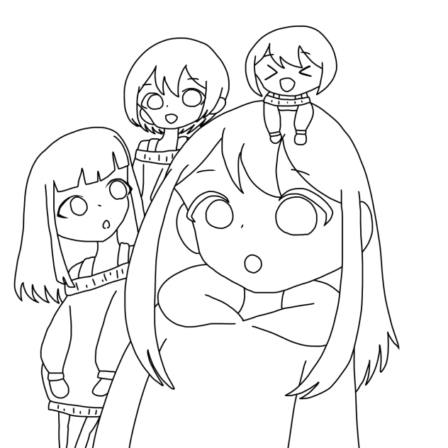 線画ー！