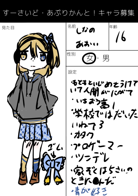 キャラ募集