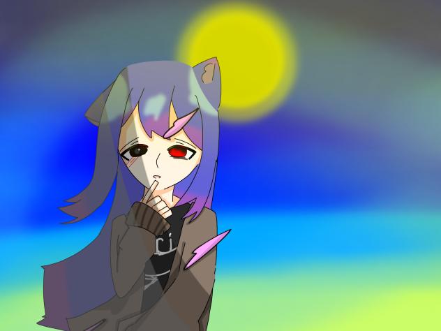 #月と猫耳の組み合わせは神リレー