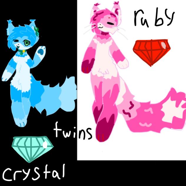 Ruby and crystal