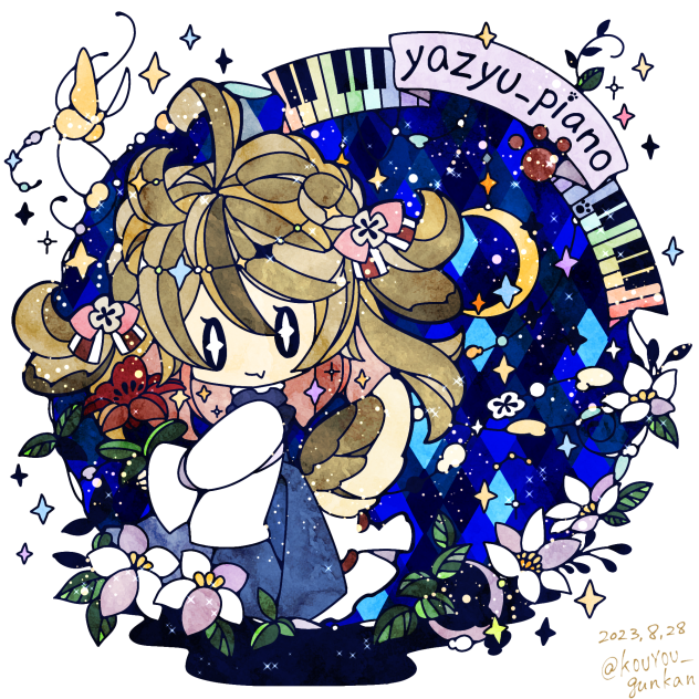 ちょむちゃん ステンドグラス風