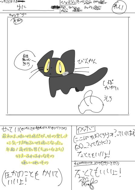 例キャラ募の