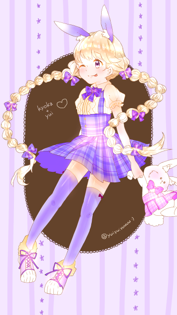 うさ耳女のコ描いてみた
