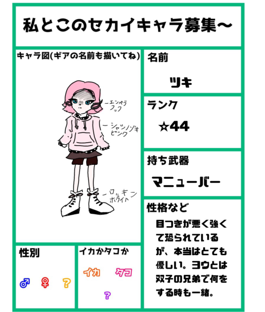 キャラ募1