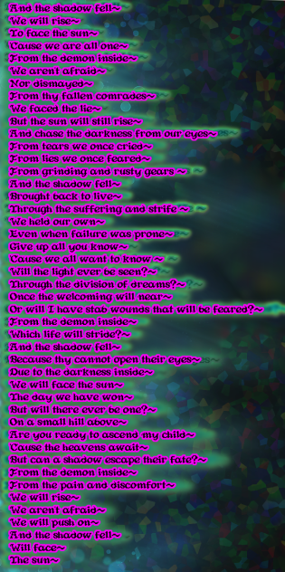 A poem 12 (TSR (the forgotten song))