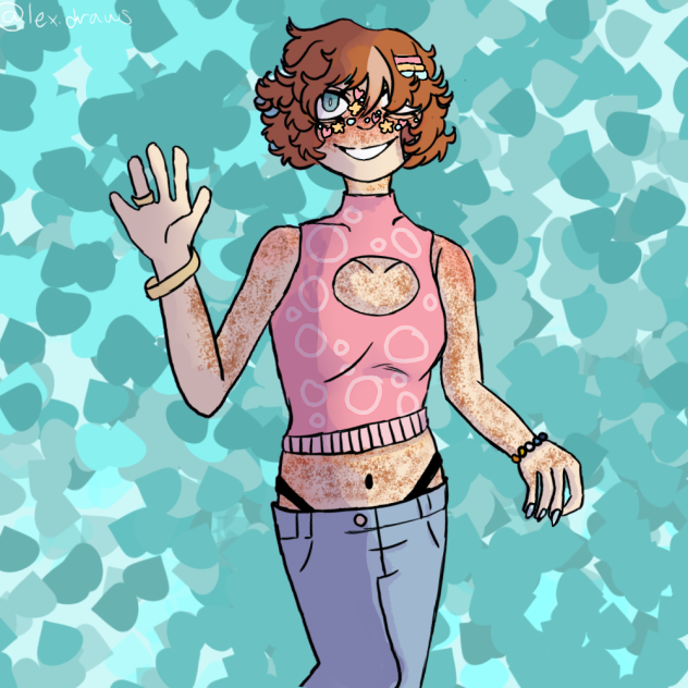 she was a supermodel, he didn't exist - ibisPaint