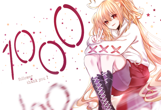 1000フォロワー様ありがとう