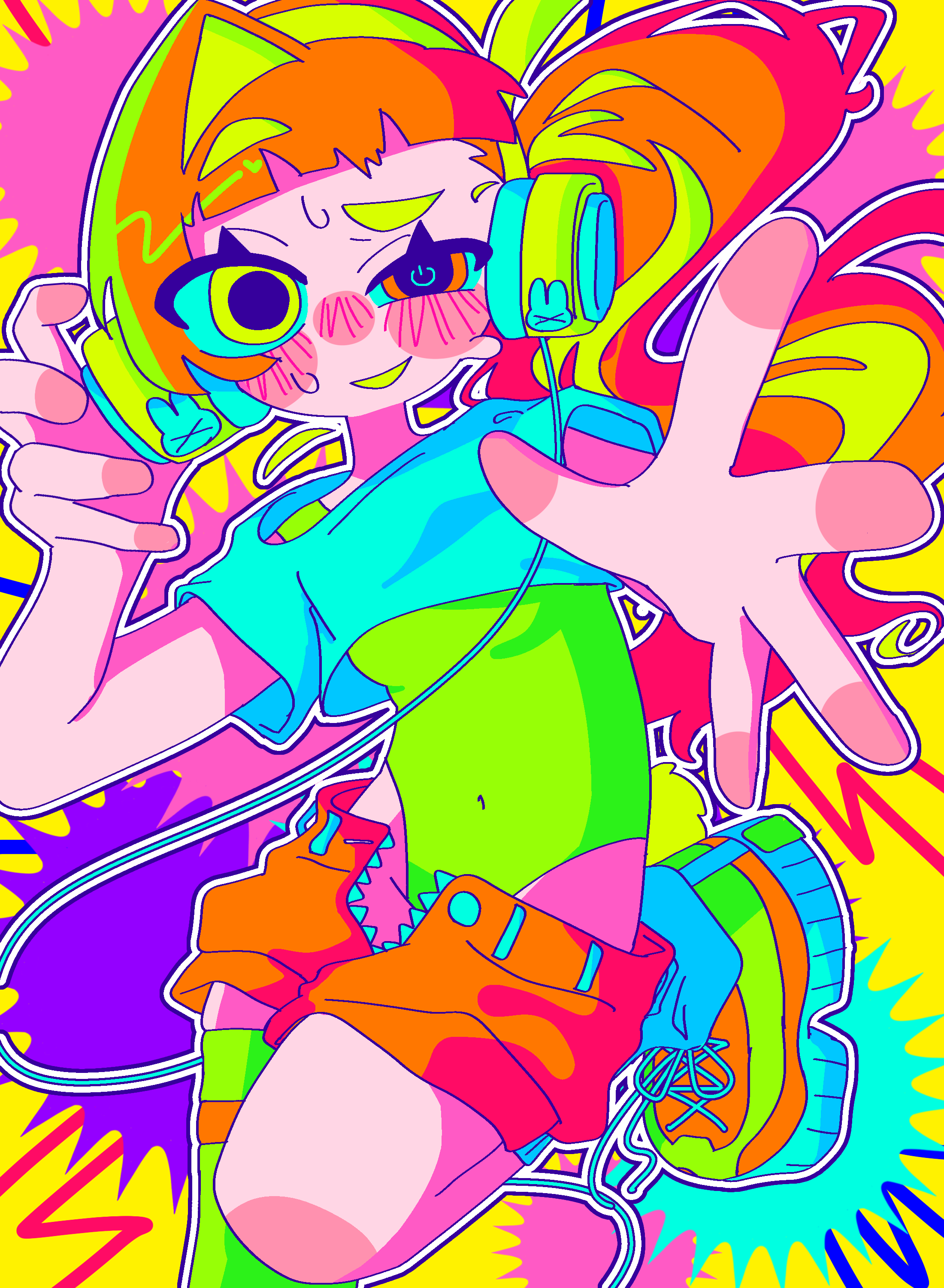 カラフルイラスト ヘアバンド 🎵MUSIC‼️ - ibisPaint