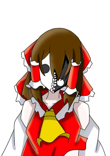 異形霊夢描いたよ！