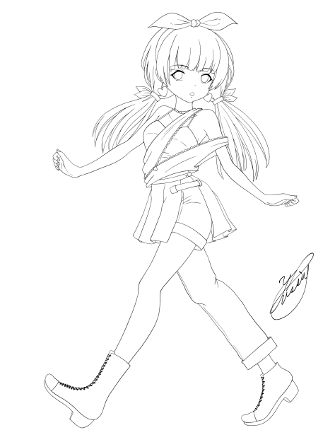 My feeling（線画）