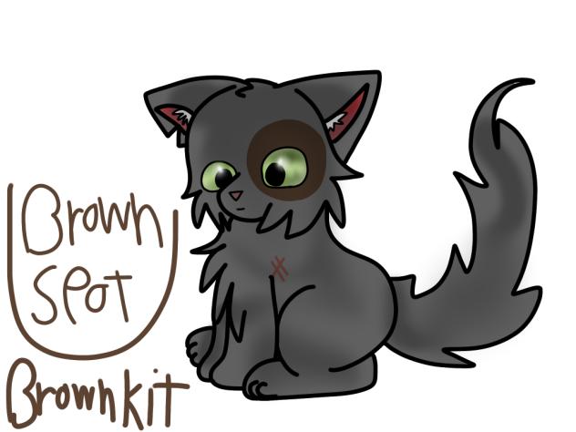 Warrior Cats.  BrownKit-BrownSpot.