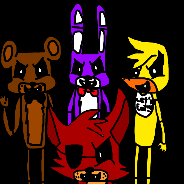 Freddy,Bonnie,Chica,Foxy