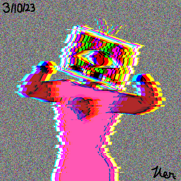 Cute T.V. Head Glitchcore