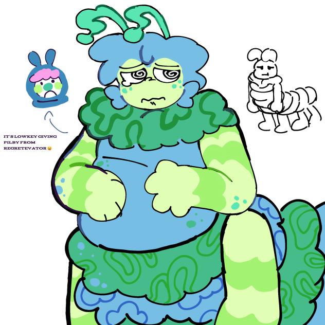 Squirm the Silly bookworm ;3