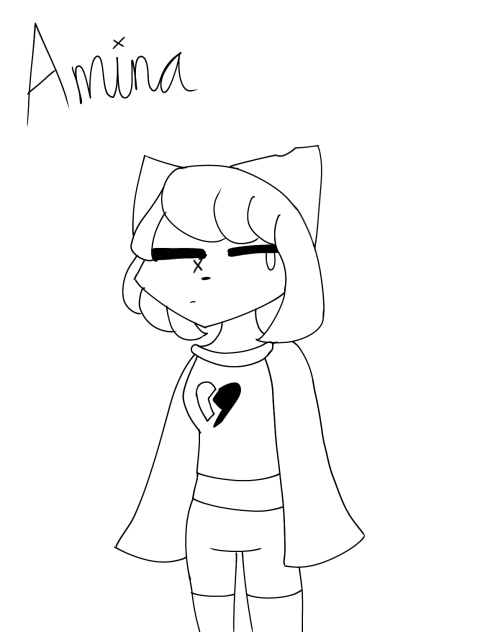 Amina(Line art)