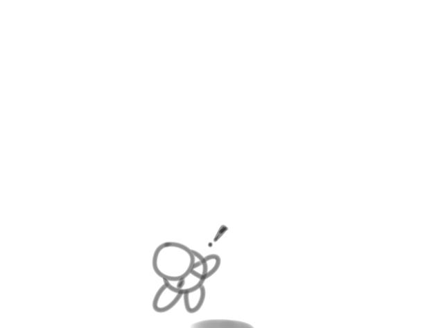 Kirby gets hit by a ball