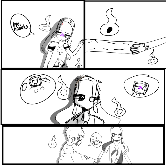 making a toliet bound hanako kun panel