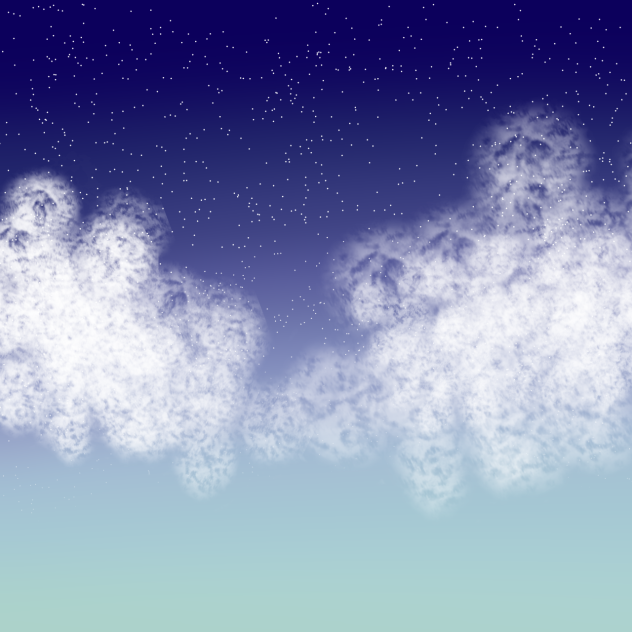 the sky at sunset - ibisPaint
