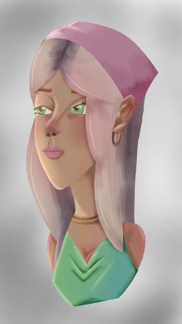 colored something I drew on paper