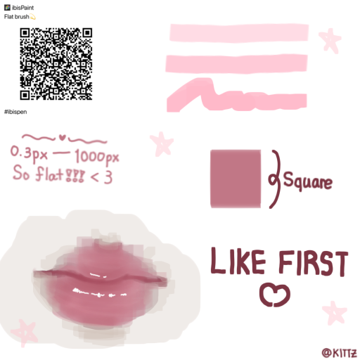 Flat brush💫 - ibisPaint