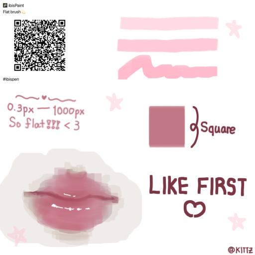 Flat brush💫 - ibisPaint