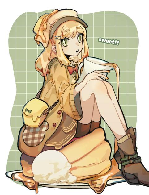 「蜂蜜をかけてから頂いてください。」