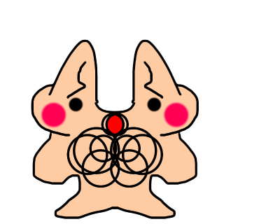 うさぎを描こうとしたら最終的に埴輪になったイラスト